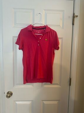 Magnolia Pink Polo with Yellow Embroidered Crest